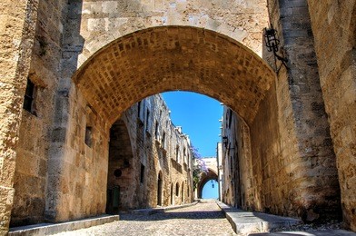 avenue of the knights, rhodes, greece