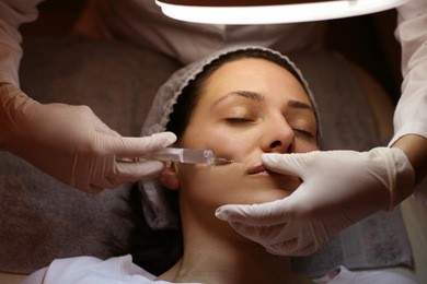 woman having  treatment.