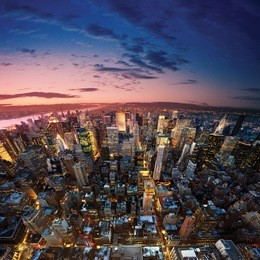 amazing view to new york manhattan - newyork city