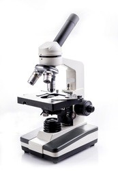 microscope isolated on white background