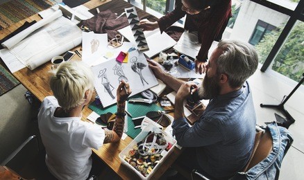 fashion designer stylish showroom concept