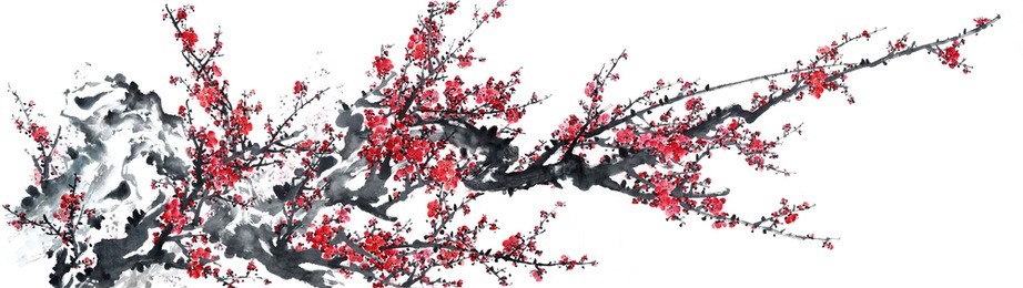 plum blossom-traditional chinese painting.