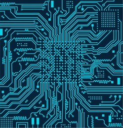 high tech circuit board vector background.