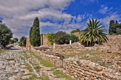 roman villas, carthage. tunisia, north africa, africa.
remains of roman villas. unesco world heritage site.
