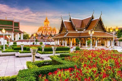 wat ratchanatdaram temple in bangkok, thailand.