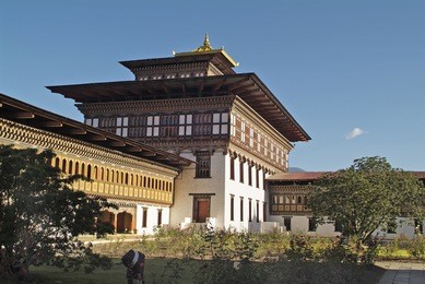 bhutan, thimpu dzong aka tashi chuu dzong
