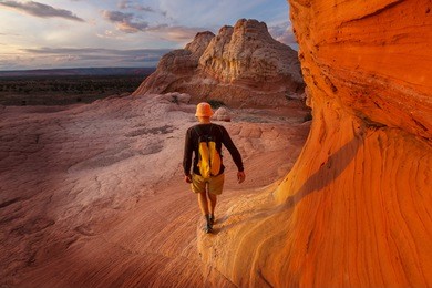 hike in the utah mountains