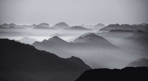 mountain silhouettes
