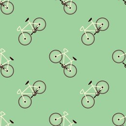 bicycle retro background sport vector seamless pattern