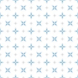 abstract geometric pattern. repeating seamless background. blue and white texture. graphic floral pattern