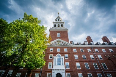 the lowell house, at harvard university, in cambridge, massachusetts.
