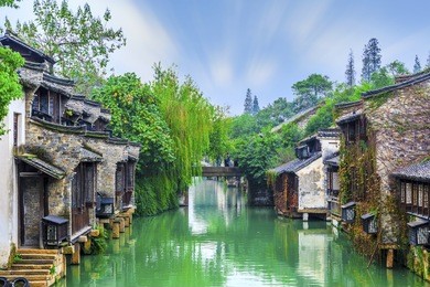 wuzhen, a famous water town in china