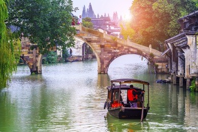 wuzhen, a famous water town in china