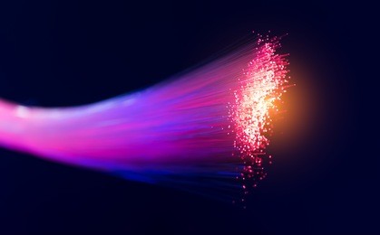 fiber optics lights abstract background