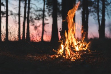 fire nature night sunset