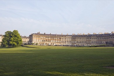 the royal crescent, bath, england, uk