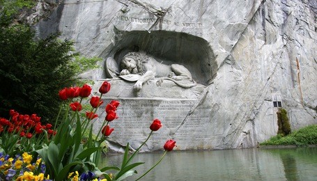 lucerne, switzerland, lion monument