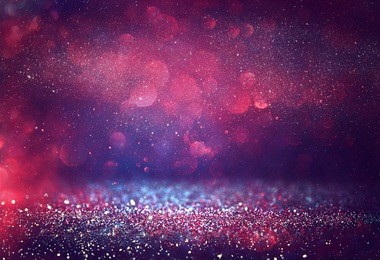 red glitter vintage lights background.