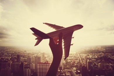 airplane aircraft travel trip