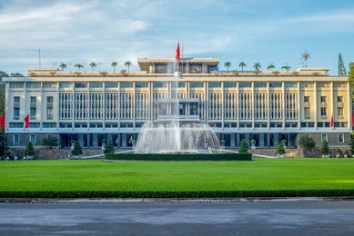 independence palace in saigon, vietnam