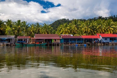 floating village, cambodia, tonle sap, koh rong island. floating houses.