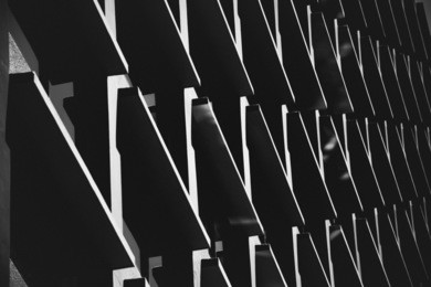 abstract black and white architecture