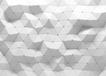 white polygonal triangle geometric 3d texture
