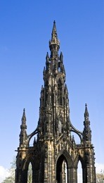 scott monument, edinburgh, scotland, uk