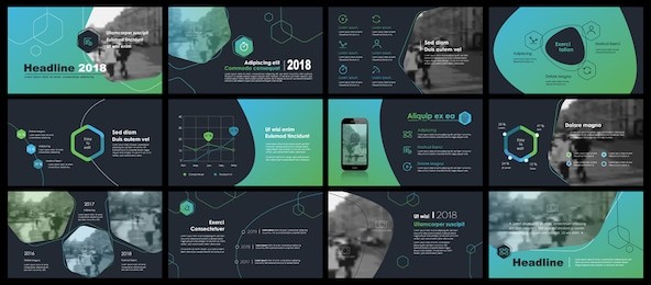 blue-green elements of infographics on a dark background. use in presentation templates, flyer and leaflet, corporate report, marketing, advertising, annual report and banner.