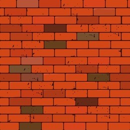 cartoon old brick wall texture. vector.