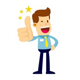 vector stock of a happy businessman making thumbs up sign