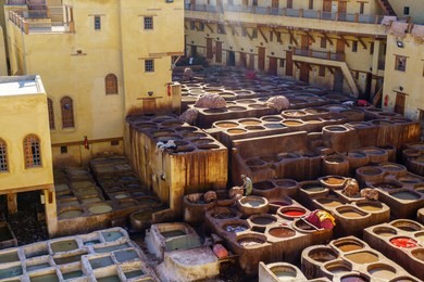 fes el bali tanneries in morocco