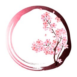 cherry spring circle icon