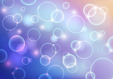 abstract pastel colored background with shiny bubbles. vector bg with bokeh. dream pearl illustration