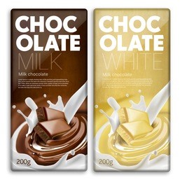 chocolate melted in cream with milk on background with splash. ready for package design.tasty.