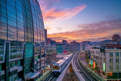 line 1 of taipei metro comprises two sections of the taipei rapid transit system, the wenshan section, and the neihu section