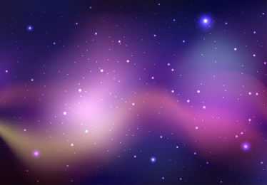 vector background of space with stars and nebula. background for your creativity