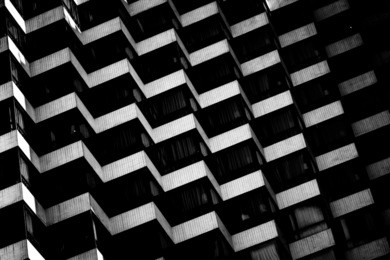 modern architecture black and white