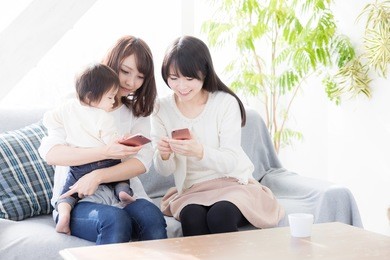 young asian family lifestyle image