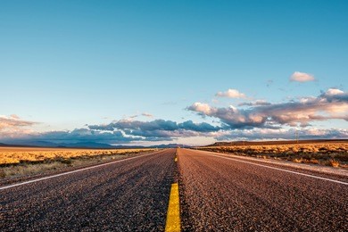 open highway in california, usa.