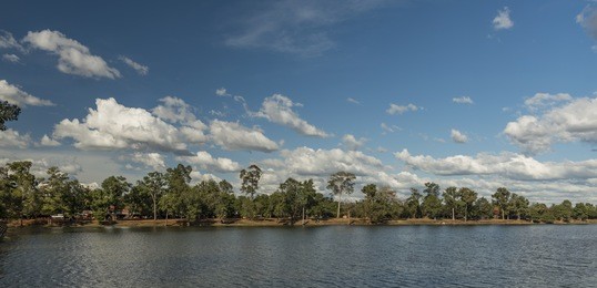 srah srang lake in nice january weather in cambodia
