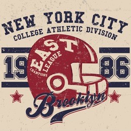 vintage sport wear new york t-shirt design, athletics typography