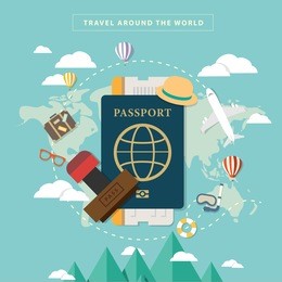 travel around the world with passport and visa