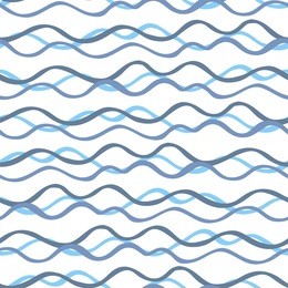 abstract seamless pattern with waves. design for backdrops with sea, rivers or water texture. hand drawn style. figure for textiles. decorative elements for invitation and postcard design.