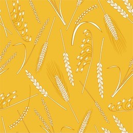 collection of cereals, seamless pattern vector. hand drawn icons set. colorful background with sketch objects. design illustration with plants. decorative wallpaper, good for printing