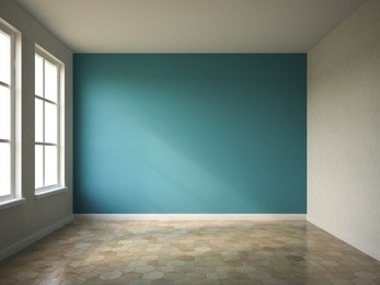 interior empty room 3d rendering