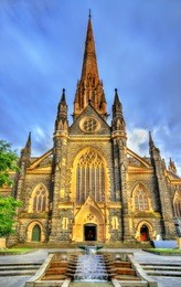 the cathedral church and minor basilica of saint patrick in melbourne, australia
