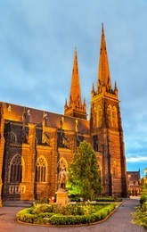 the cathedral church and minor basilica of saint patrick in melbourne, australia