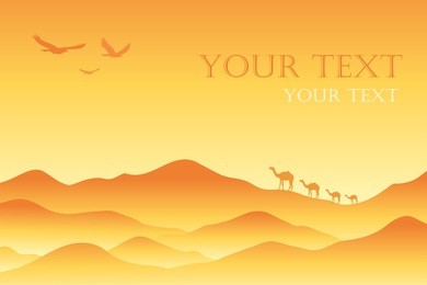 desert landscape with dunes