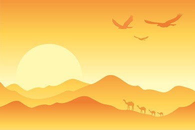 sunrise over the mountains